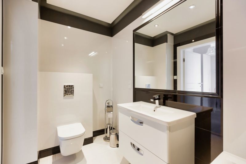 Contemporary vanity with sleek design