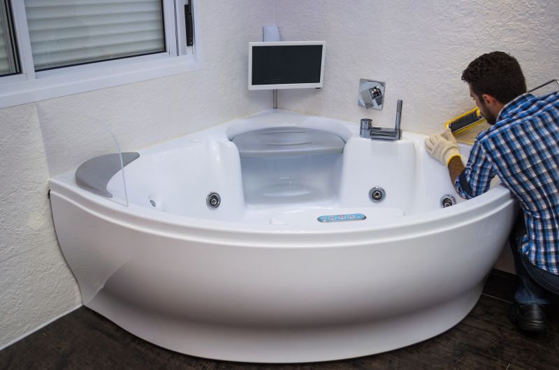 Professional Installing a Bathtub